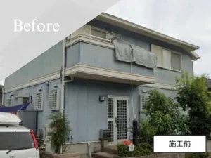 ペイントホームズ津店の外壁塗装施工例の施工前写真