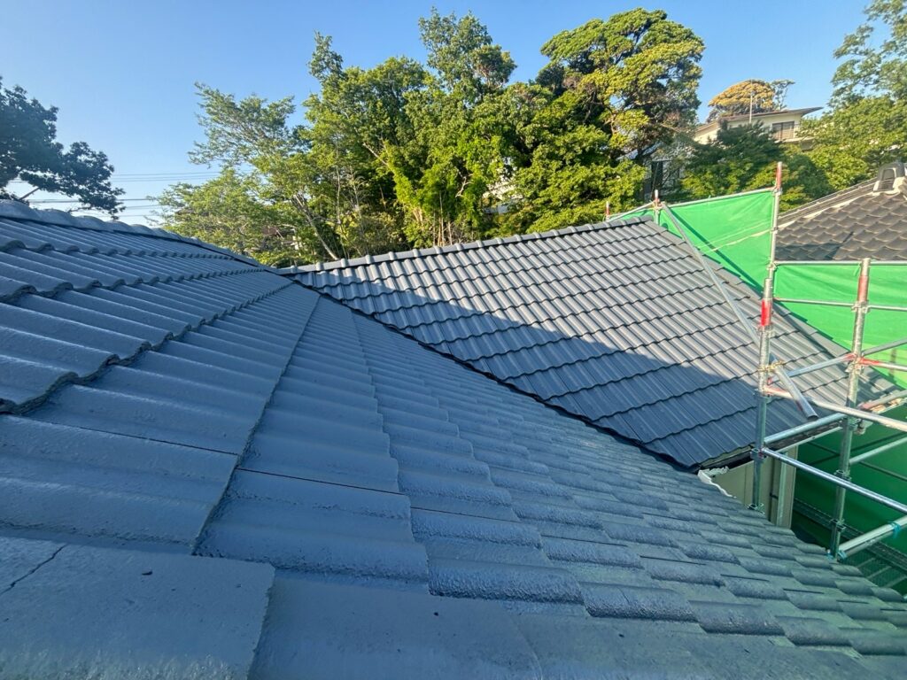 【津市S様邸 屋根】④屋根塗装工事を行いました！